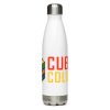 stainless steel water bottle white oz front fdf jpg