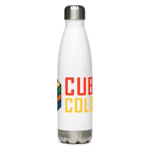 stainless steel water bottle white oz front fdf jpg