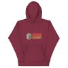 unisex premium hoodie maroon front fcb jpg