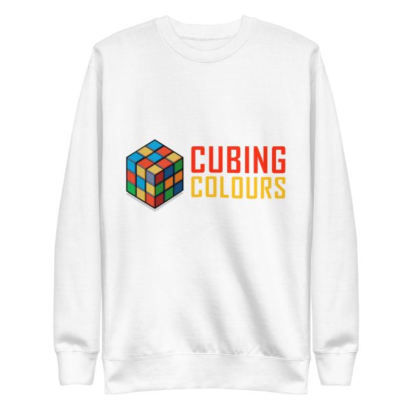 unisex premium sweatshirt white front fdc jpg