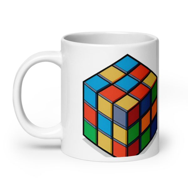 white glossy mug white oz handle on left fba jpg