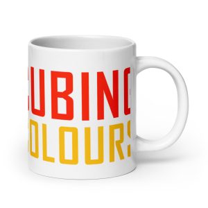 white glossy mug white oz handle on right fbdde jpg